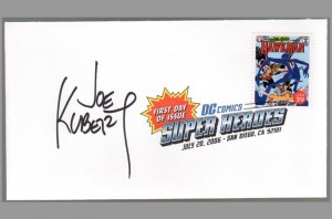 2006-usps-super-heroes-comic-art-stamp-signed-autograph-dc-fdi-first-day-issue-sdcc-joe-kubert-hawkman