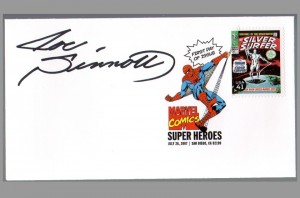 2007-usps-super-heroes-comic-art-stamp-signed-autograph-marvel-fdi-first-day-issue-sdcc-spiderman-joe-sinnott-silver-surfer-1
