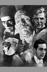 sanjulian-original-art-oil-painting-signed-universal-monsters-boris-karloff-mummy-1