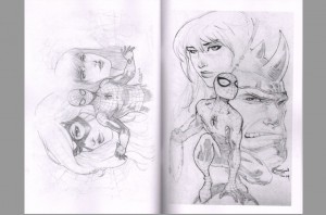 sajad-shah-signed-comic-art-sketch-book-wolverine-x-men-spiderman-spider-man-3