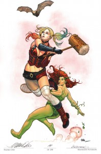 frank-cho-artist-proof-ap-brandon-peterson-batman-print-harley-quinn-poison-ivy-1