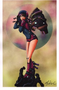 mike-mckone-signed-signature-autograph-comic-art-print-scifi-girl-1