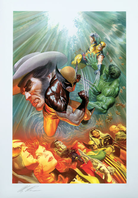 Alex Ross Signed Death Of Wolverine Sideshow Exclusive Art Print
